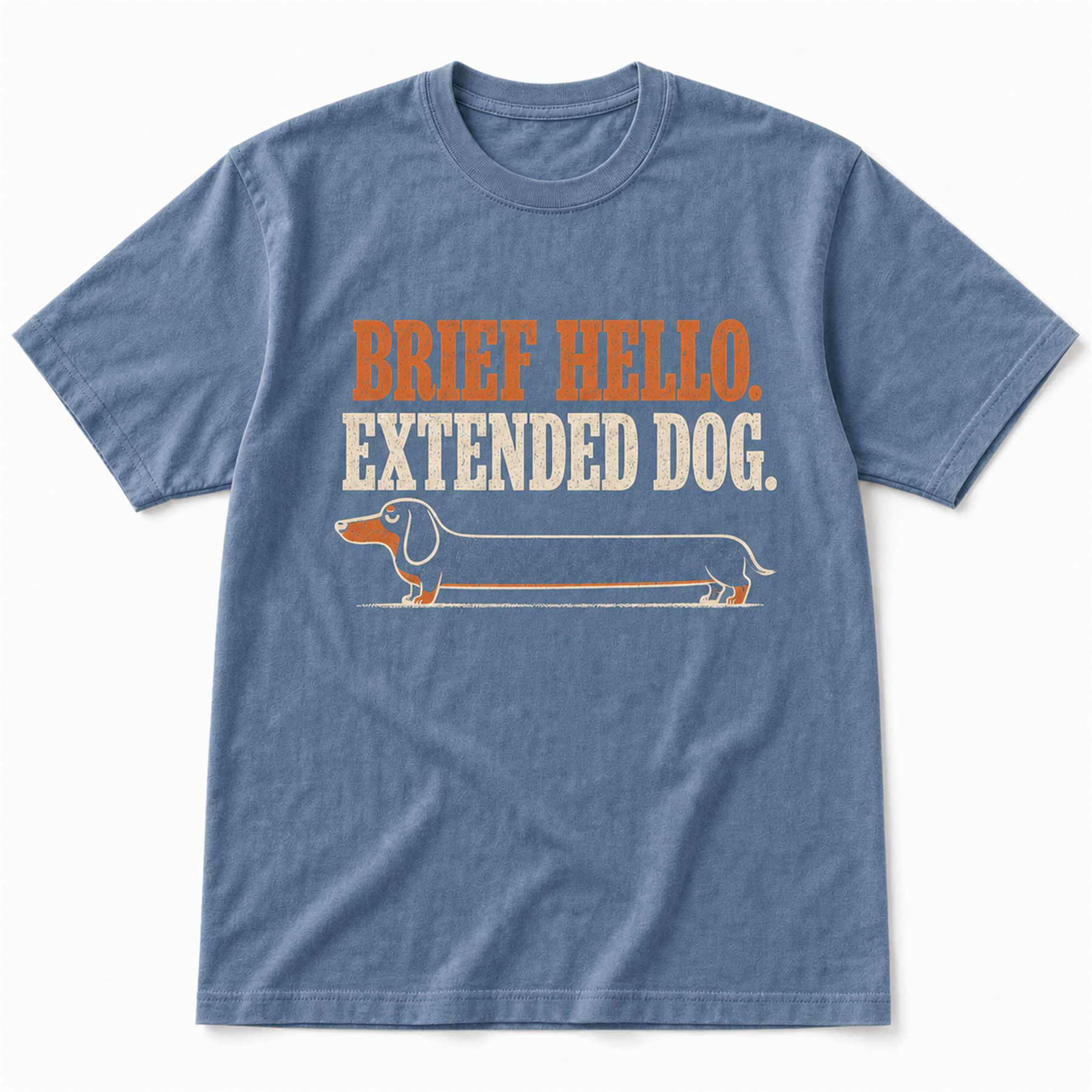 Brief Hello - Blue Jean T-shirt product view