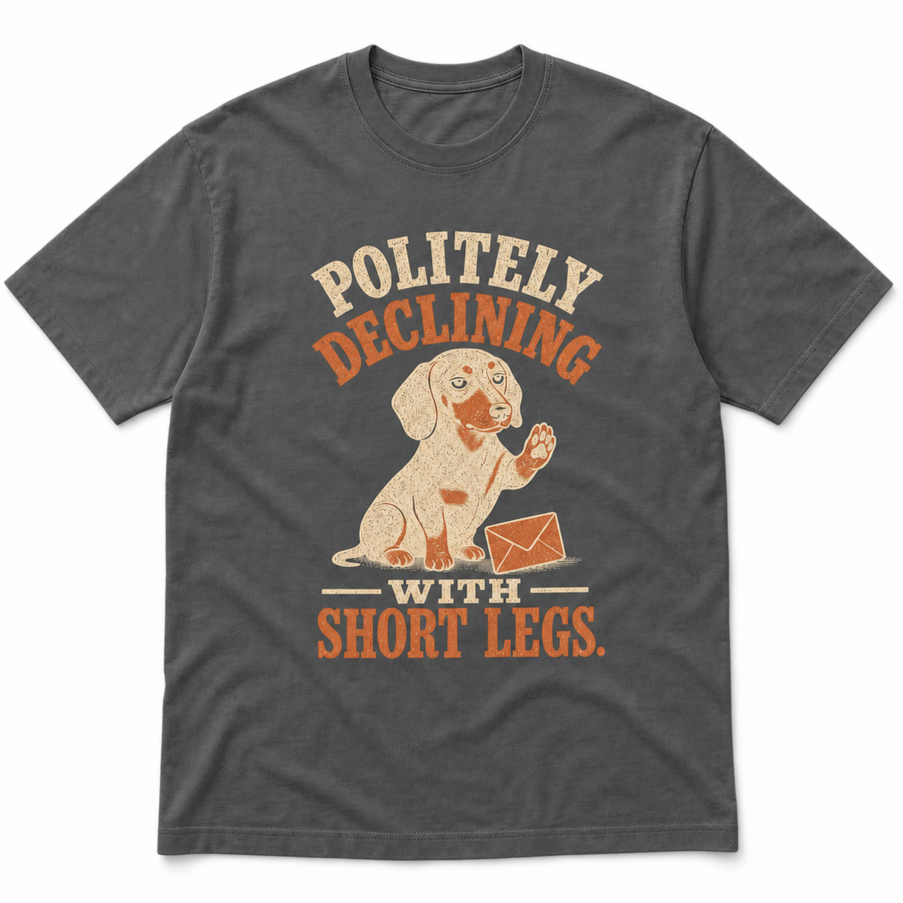 Politely Declining - Pepper T-shirt product view