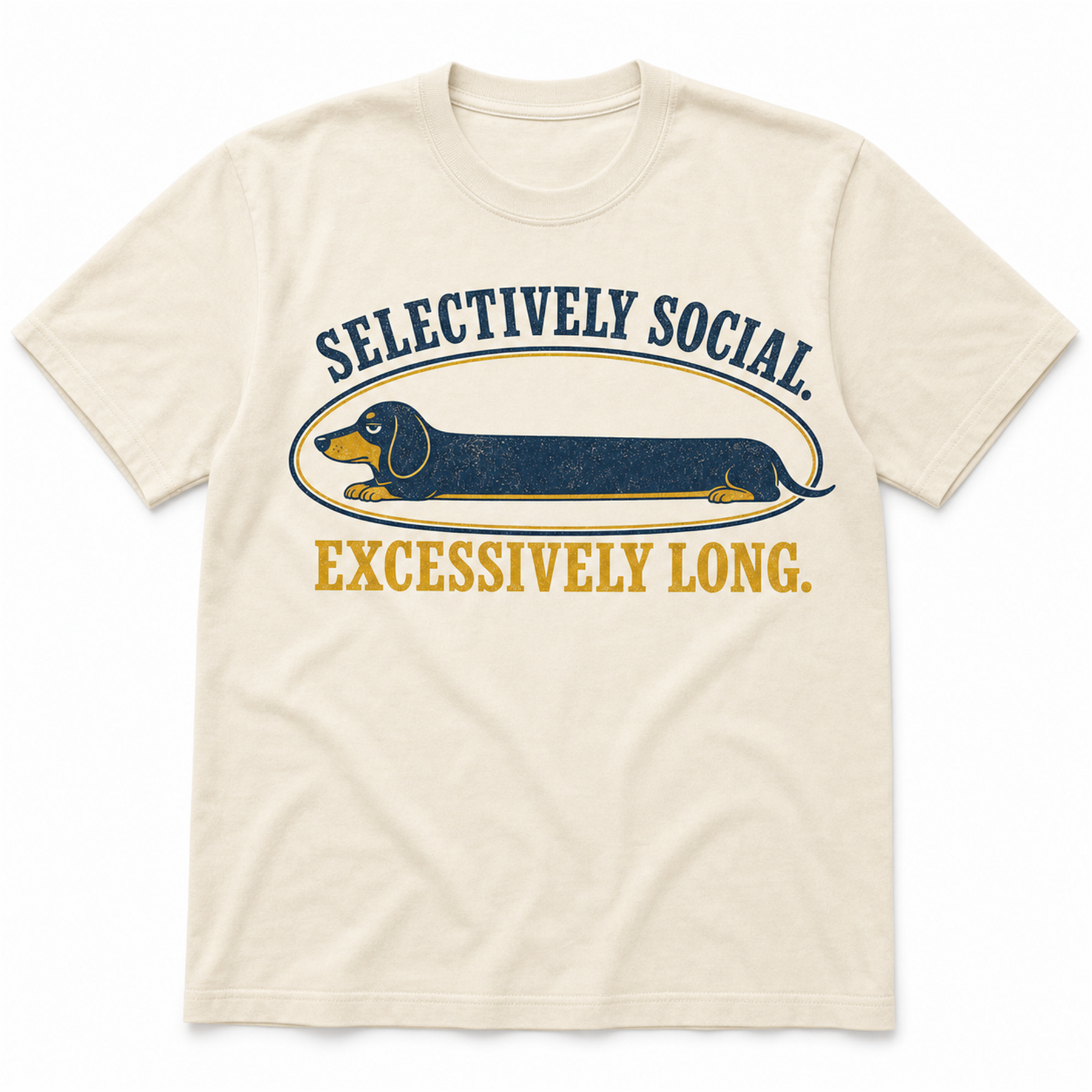 Selectively Social - Ivory T-shirt product view