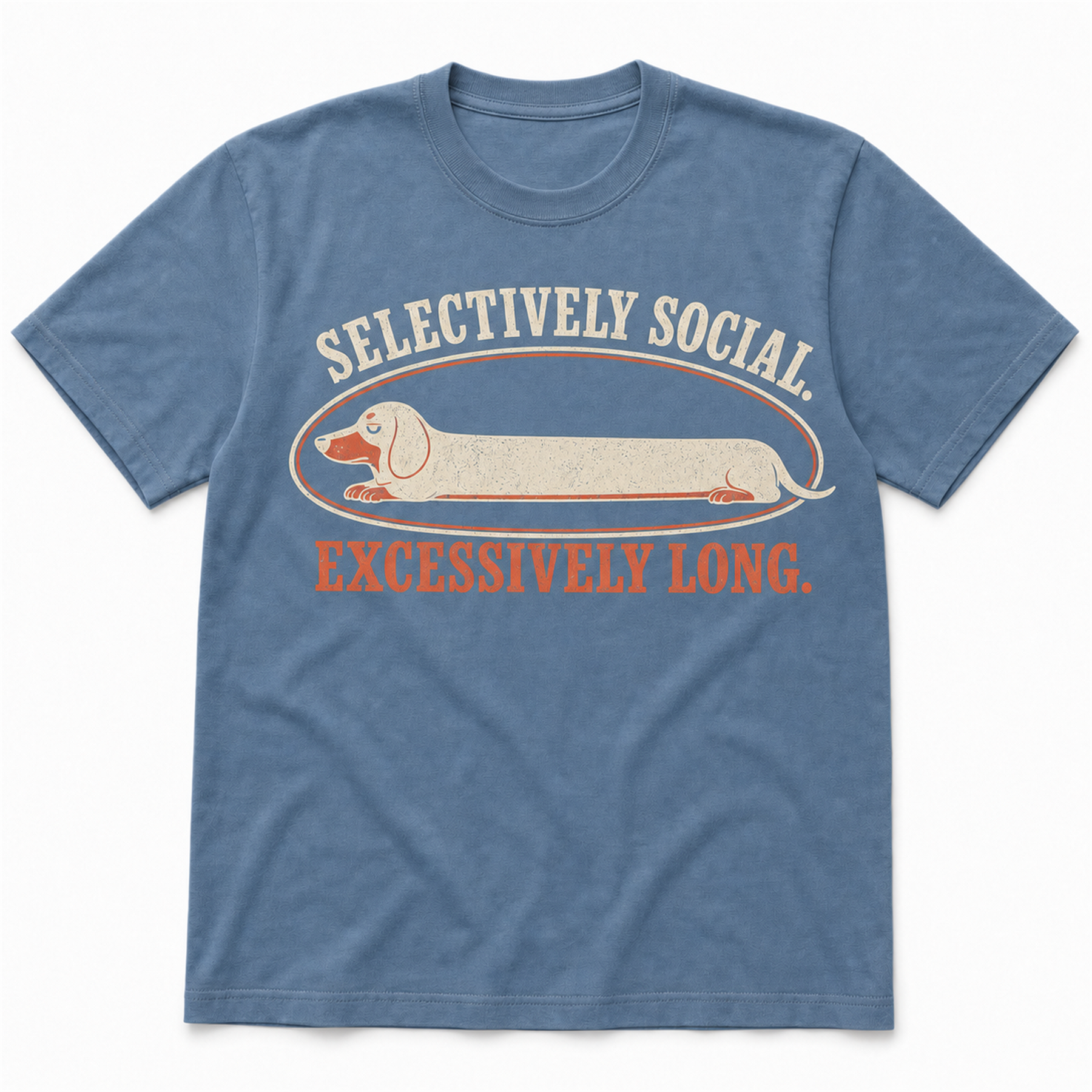 Selectively Social - Blue Jean T-shirt product view