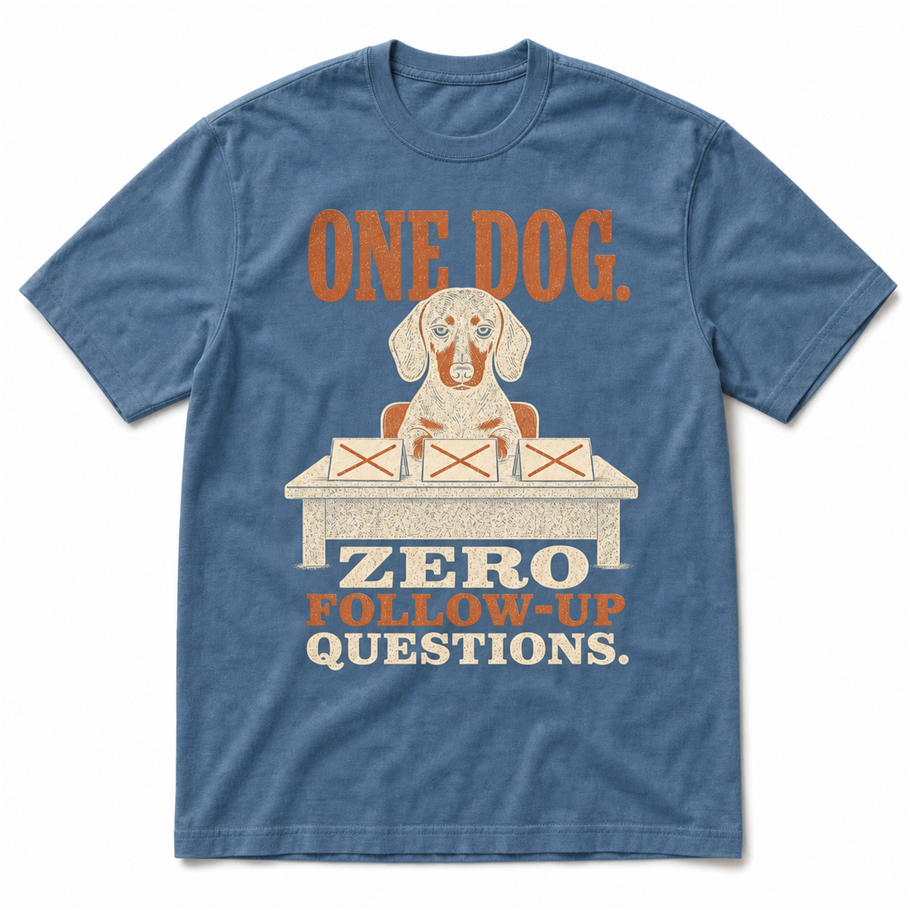 One Dog - Blue Jean T-shirt product view