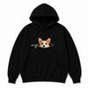 Custom Pet Peekaboo Hoodie - Black