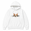 Custom Pet Peekaboo Hoodie - White