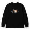 Custom Pet Peekaboo Sweatshirt - Black