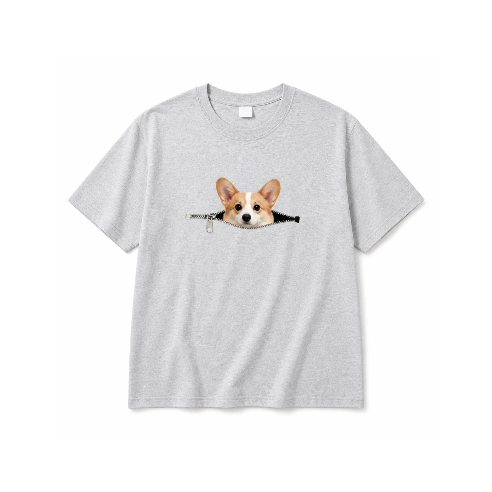 Zipper illusion pet tee