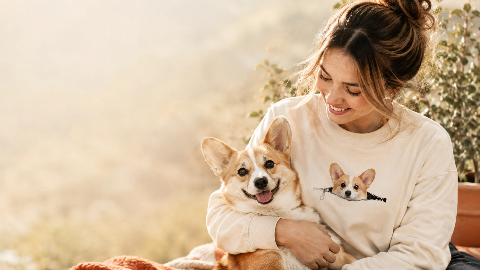 Custom pet zipper tee
